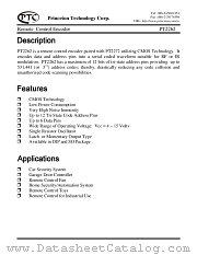 PT2262-IR datasheet pdf Princeton Technology Corporation