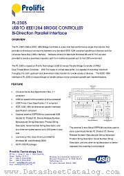 PL-2305 datasheet pdf Prolific