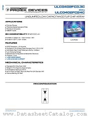 ULC0402FC24C datasheet pdf Protek Devices