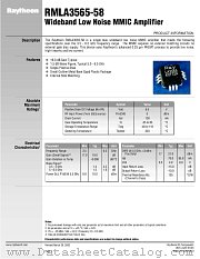 RMLA3565-58 datasheet pdf Raytheon