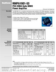 RMPA1901-53 datasheet pdf Raytheon