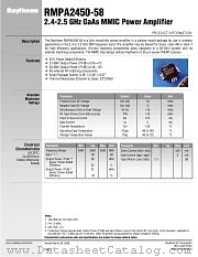 RMPA2450-58 datasheet pdf Raytheon