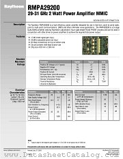 RMPA29200 datasheet pdf Raytheon