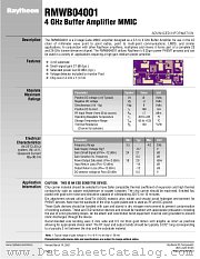 RMWB04001 datasheet pdf Raytheon