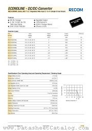 REC8-6505SRWL datasheet pdf Recom International Power