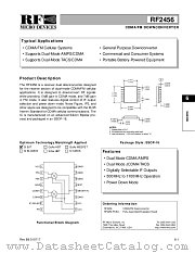 RF2456PCBA datasheet pdf RF Micro Devices