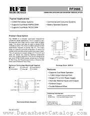 RF2608PCBA datasheet pdf RF Micro Devices