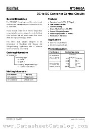 RT34063ACS datasheet pdf RichTek