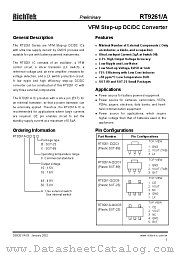 RT9261-34CB datasheet pdf RichTek