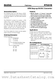 RT9261B-19CX datasheet pdf RichTek