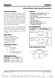 RT9701CBL datasheet pdf RichTek
