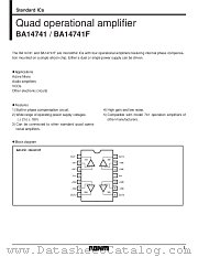 BA14741F datasheet pdf ROHM