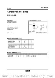 RB160L-60 datasheet pdf ROHM