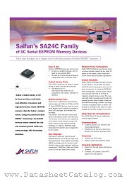 SA24C1024 datasheet pdf Saifun Semiconductors
