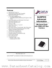SA25F010LEM8 datasheet pdf Saifun Semiconductors