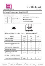 SDM9435A datasheet pdf SamHop Microelectronics Corp.