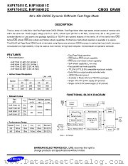 K4F170411C-F50 datasheet pdf Samsung Electronic