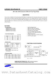 K4F640811B-TC-60 datasheet pdf Samsung Electronic