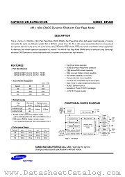 K4F641612B-TC60 datasheet pdf Samsung Electronic