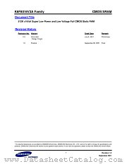 K6F8016V3A-RF70 datasheet pdf Samsung Electronic