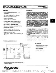 KDA0476CN-50 datasheet pdf Samsung Electronic