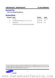 KM29W040AIT datasheet pdf Samsung Electronic