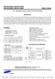 KM416V1000CJL-5 datasheet pdf Samsung Electronic