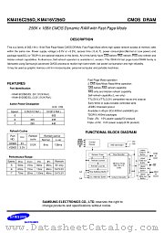 KM416V256DLT-5 datasheet pdf Samsung Electronic