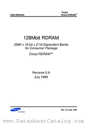 KM416RD8AS-RM80 datasheet pdf Samsung Electronic