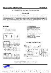 KM416V4000BS-5 datasheet pdf Samsung Electronic
