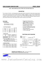 KM416V4104BS-45 datasheet pdf Samsung Electronic
