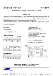 KM41V4000DLT-7 datasheet pdf Samsung Electronic