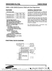 KM44C256CL-8 datasheet pdf Samsung Electronic