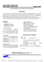 KM44C4100CK-5 datasheet pdf Samsung Electronic