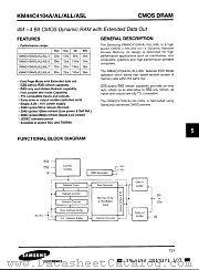 KM44C4104ASL-8 datasheet pdf Samsung Electronic
