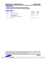 KM681002CLJ-15 datasheet pdf Samsung Electronic