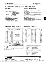 KM684000LRI-8L datasheet pdf Samsung Electronic