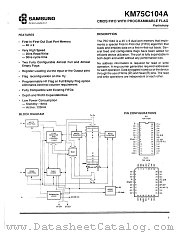 KM75C104AJI-20 datasheet pdf Samsung Electronic