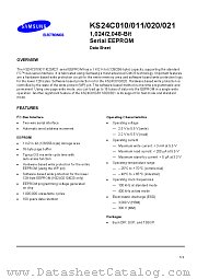KS24C020I datasheet pdf Samsung Electronic