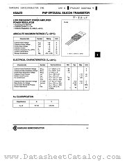 KSA634 datasheet pdf Samsung Electronic