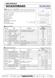 GCA200BA60 datasheet pdf SanRex