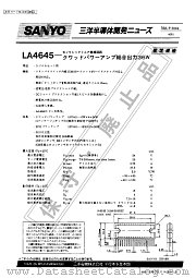 LA4645 datasheet pdf SANYO