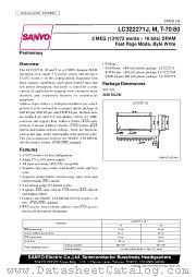 LC322271M-80 datasheet pdf SANYO