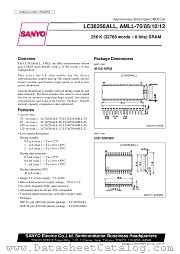 LC36256ALL-10 datasheet pdf SANYO