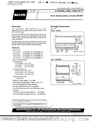 LC3664BL-85 datasheet pdf SANYO