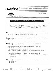 STK417-100 datasheet pdf SANYO