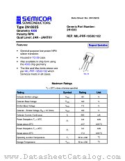 2N1893S datasheet pdf Semicoa Semiconductor