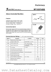 BT152F datasheet pdf SemiWell Semiconductor