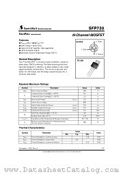 SFP730 datasheet pdf SemiWell Semiconductor