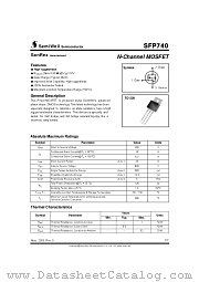 SFP740 datasheet pdf SemiWell Semiconductor